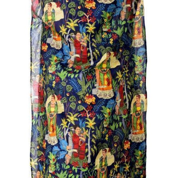 BRAND NEW Frida Kahlo Kaftan Beach Cover-Up one Caftan - Picture 3 of 5